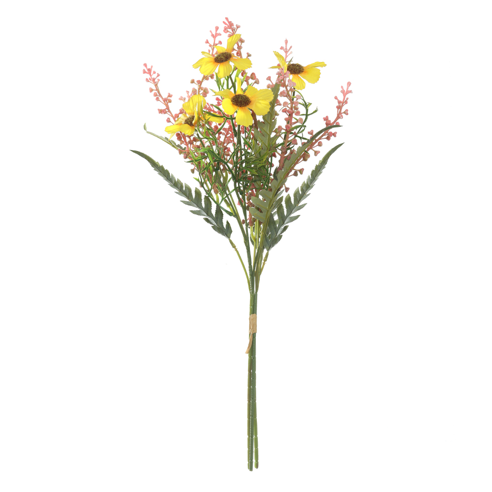 B.MARGARIDA RAMALHETE C/FITA X3 (AMARELO) 48cm