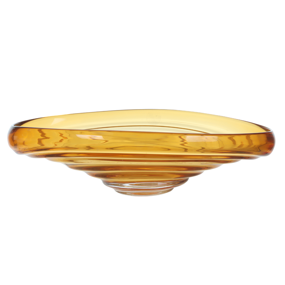 CENTRO DE MESA VIDRO (AMBAR) 15X49X29cm
