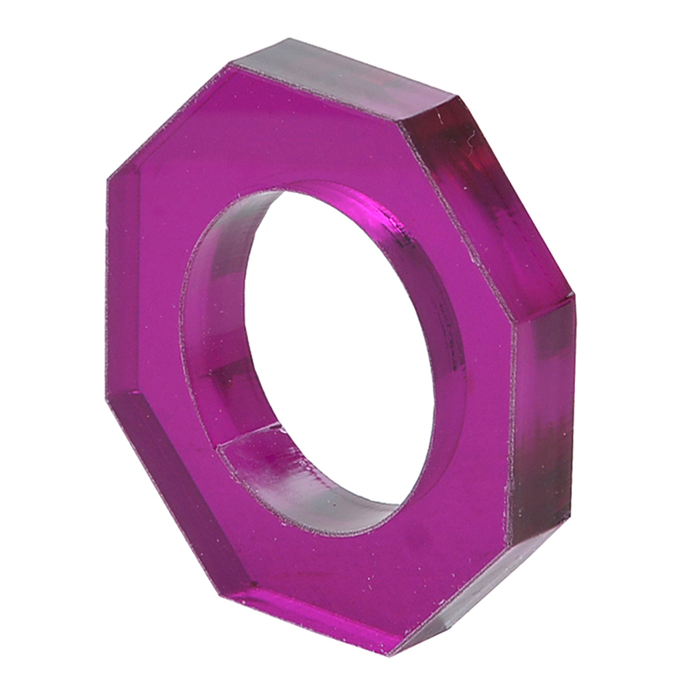 PORTA GUARDANAPO ACRILICO HEXAGONAL (ROXO) 5X5CM