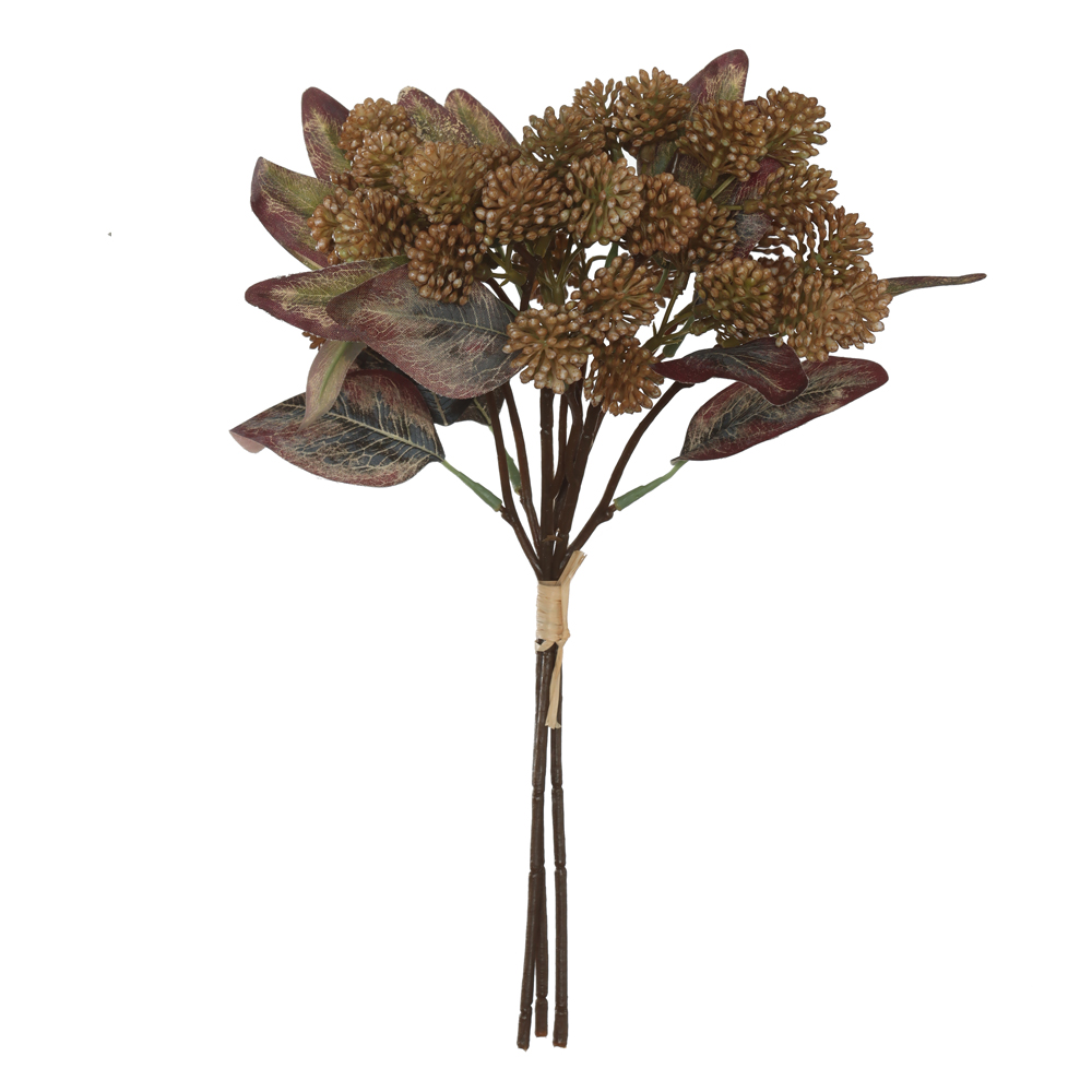 B.MAMONA RAMALHETE C/FITA X3 (OCRE OUTONO) 37cm