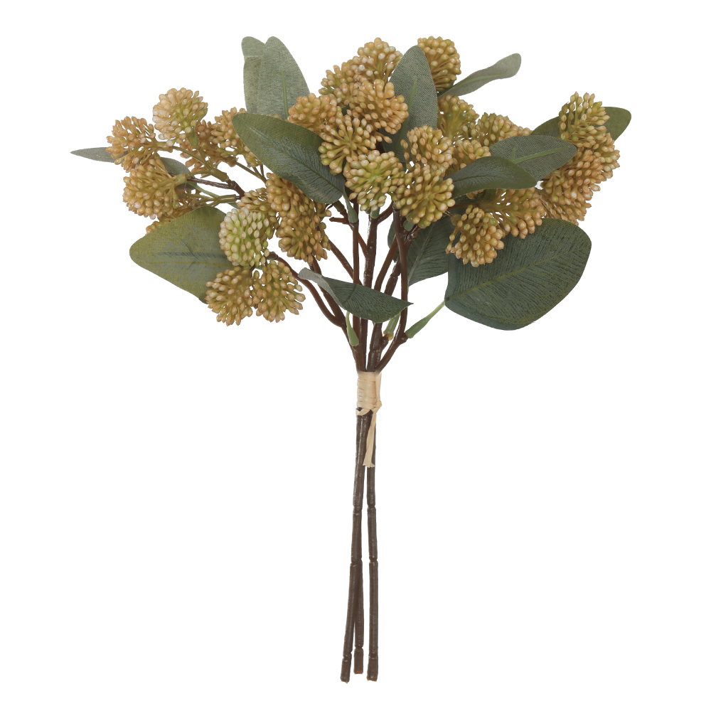 B.MAMONA RAMALHETE C/FITA X3 (AMARELO OUTONO) 37cm