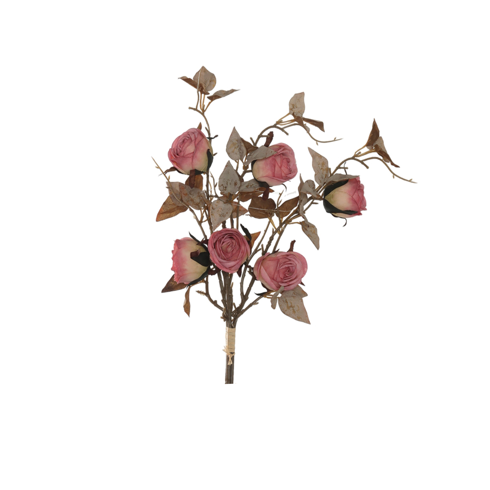 B.ROSA RAMALHETE C/FITA X3 (ROSA OUTONO) 55cm