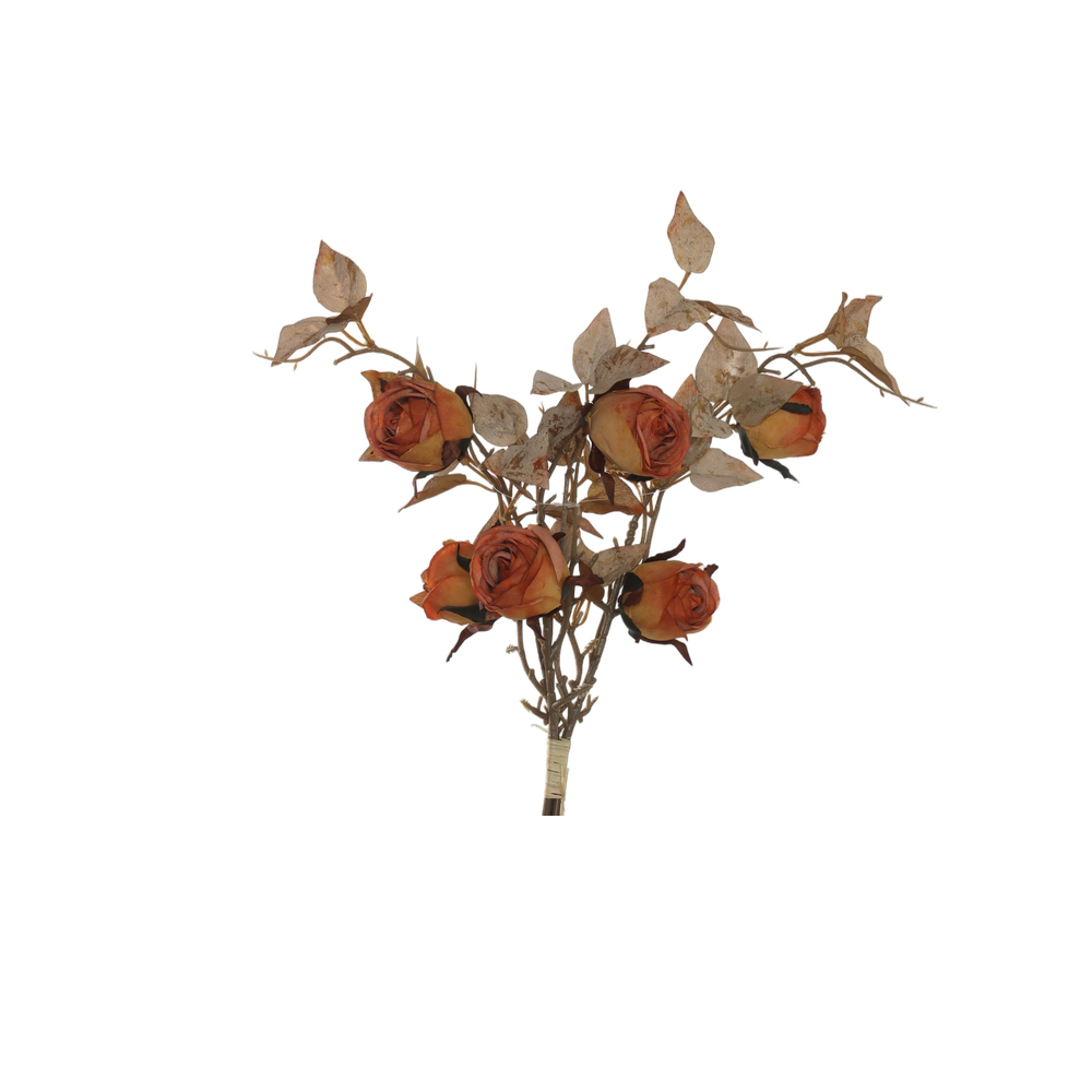 B.ROSA RAMALHETE C/FITA X3 (LARANJA OUTONO) 55cm