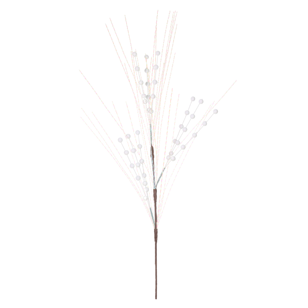 C.BOLINHAS NATAL C/GLITTER (BRANCO) 90cm
