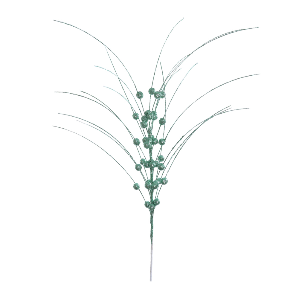 C.BOLINHAS NATAL C/GLITTER (VERDE MENTA) 60cm