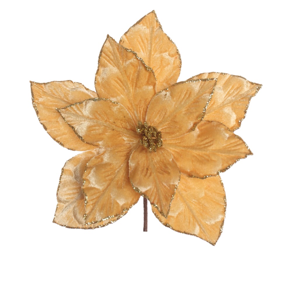 H.BICO DE PAPAGAIO NATAL AVELUDADO (DOURADO GLITTER DOURADO) 25cm 24d 11P