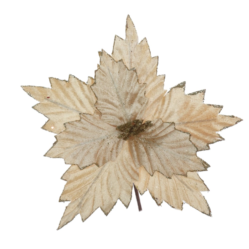 H.BICO DE PAPAGAIO NATAL AVELUDADO (DOURADO GLITTER DOURADO) 25cm 26d 8P