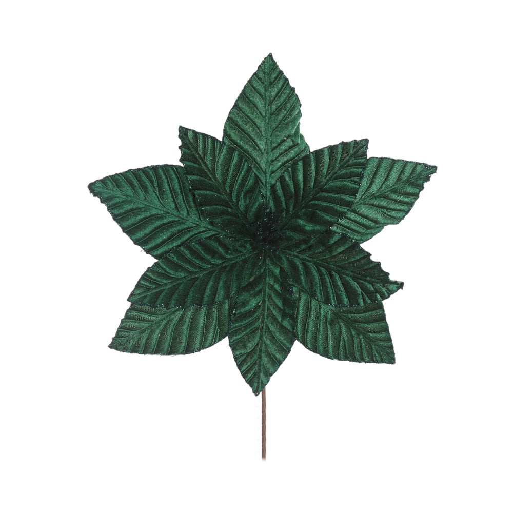 H.BICO DE PAPAGAIO NATAL AVELUDADO (VERDE GLITTER VERDE) 25cm 28d 11P