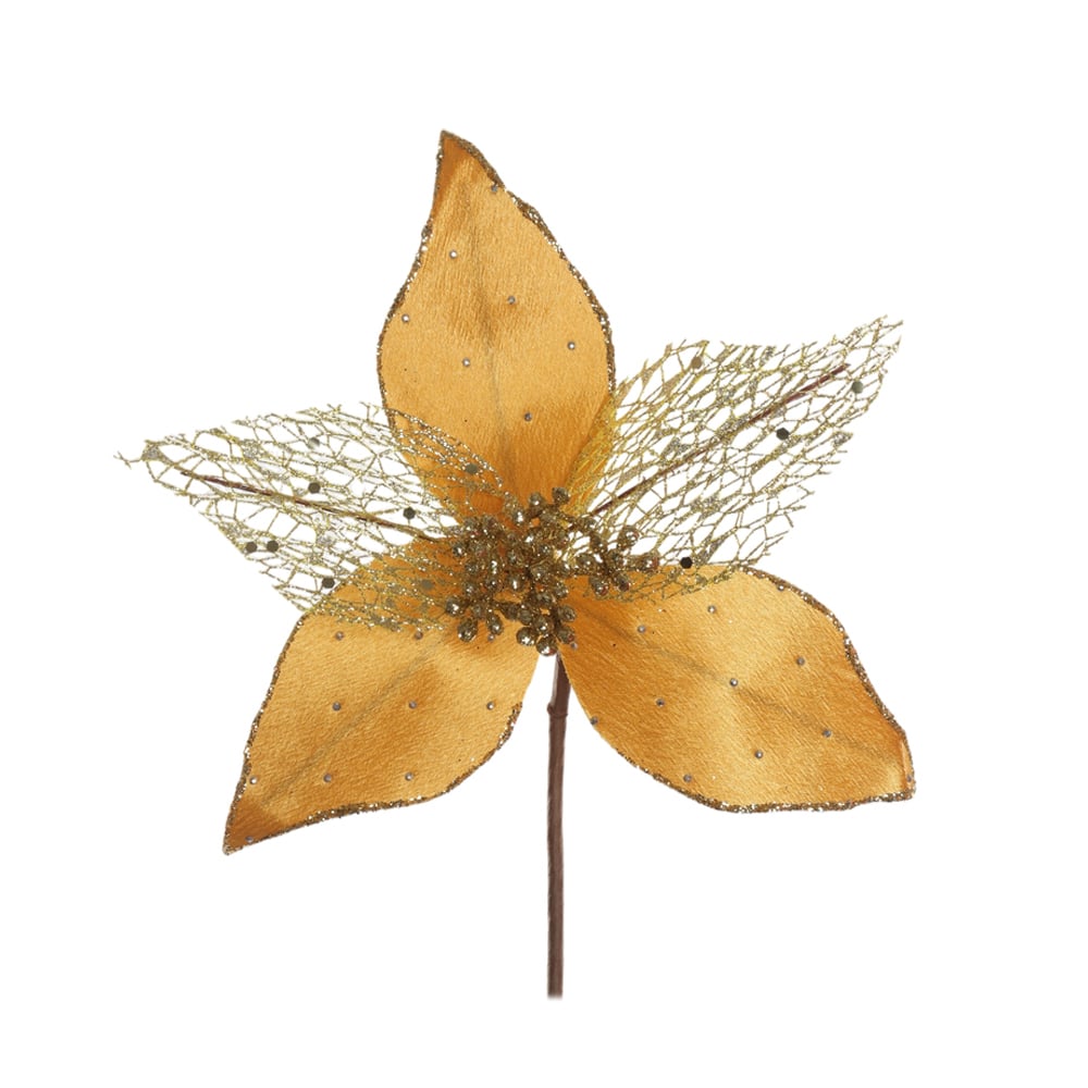 H.BICO DE PAPAGAIO NATAL (DOURADO GLITTER DOURADO) 25cm 20d 5P