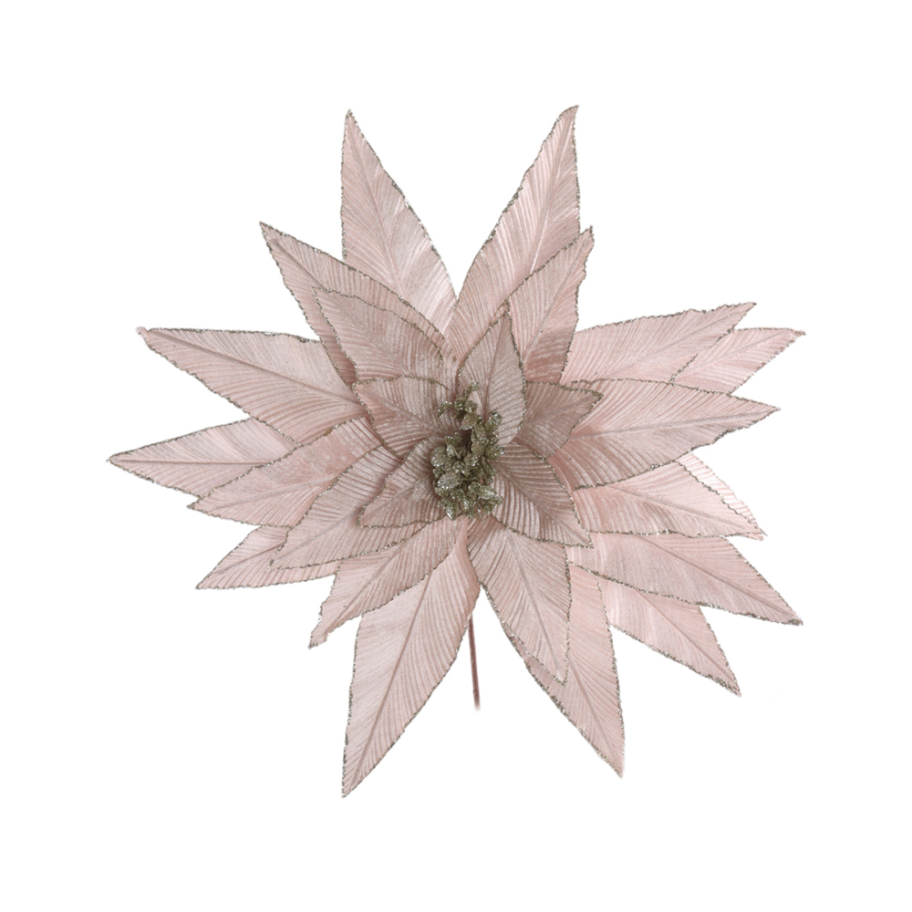 H.BICO DE PAPAGAIO NATAL AVELUDADO (CHAMPANHE GLITTER CHAMPANHE) 25cm 70d 26P