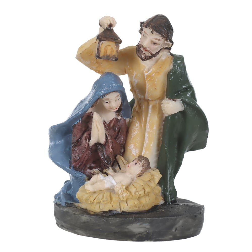 RESINA NATAL SAGRADA FAMILIA (COLORIDO) 6X4,5cm