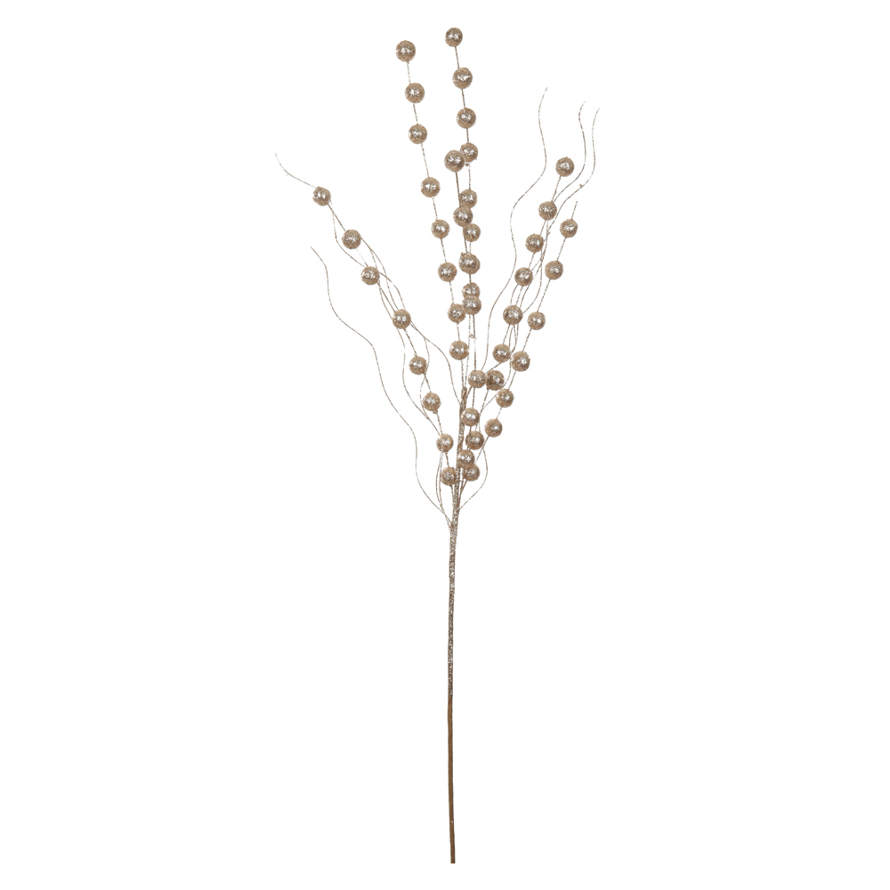 C.BOLINHAS NATAL C/GLITTER (CHAMPANHE) 85cm
