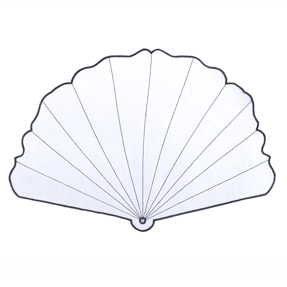 LUGAR AMERICANO MAR (PERCAL / ALGODAO BRANCO) 39X42,5CM