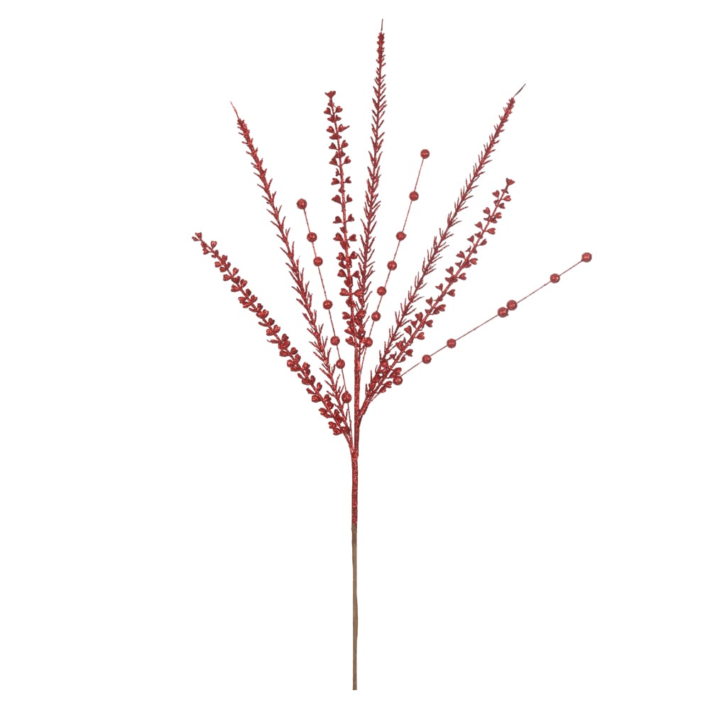 C.GRASS NATAL C/GLITTER (VERMELHO) 65cm