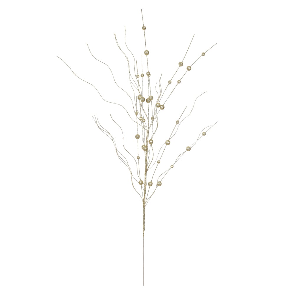 C.BOLINHAS NATAL C/GLITTER (DOURADO) 80cm