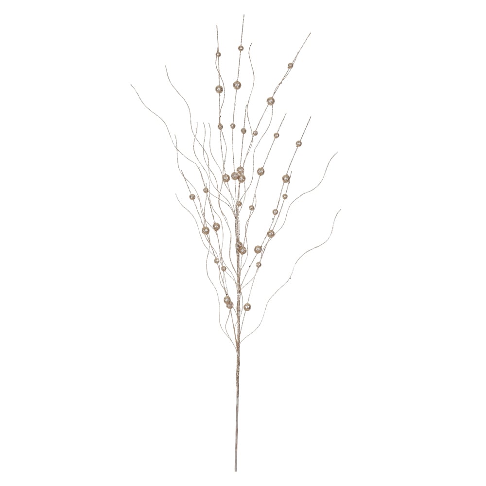 C.BOLINHAS NATAL C/GLITTER (CHAMPANHE) 80cm