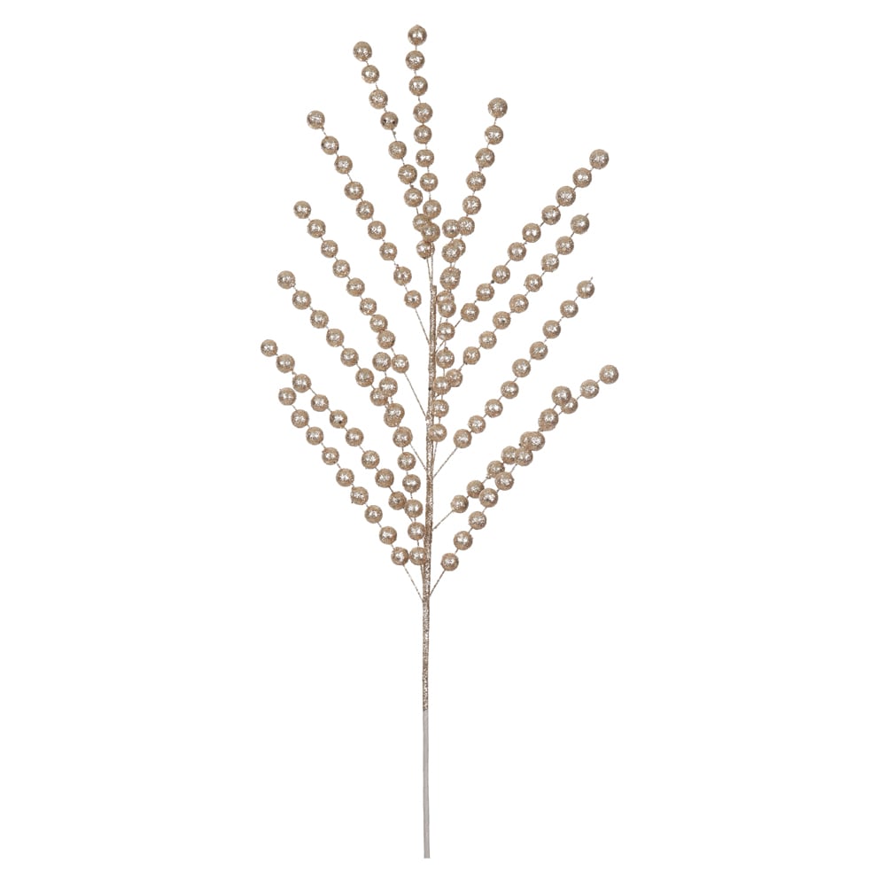 C.BOLINHAS NATAL C/GLITTER (CHAMPANHE) 78cm