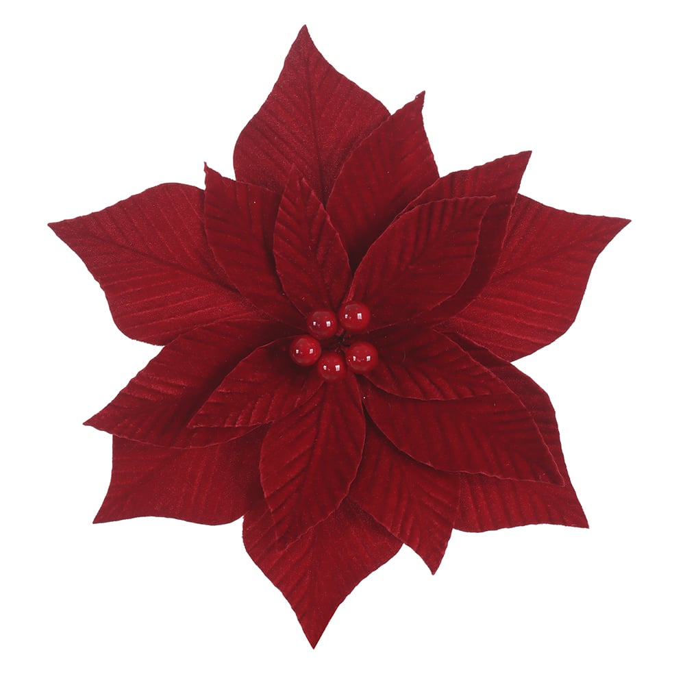 H.BICO DE PAPAGAIO NATAL AVELUDADO (VERMELHO) 25cm 30d 17P