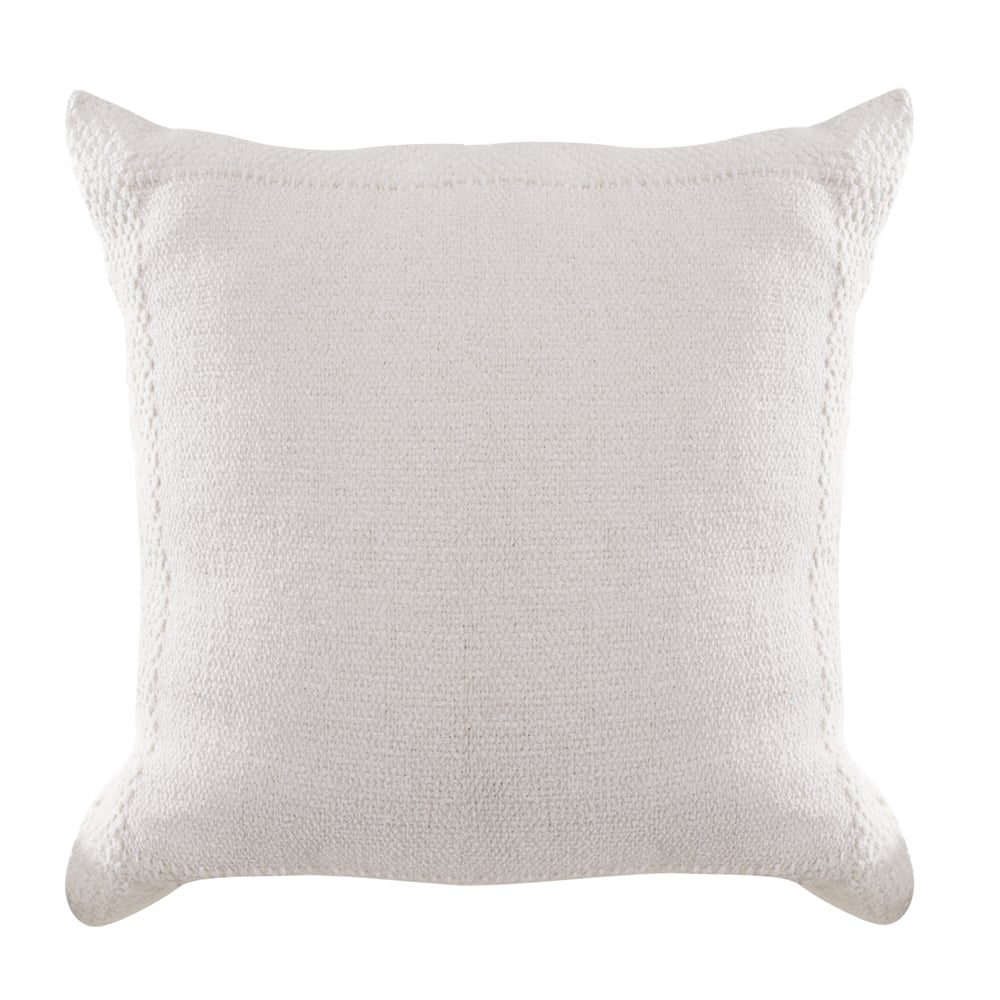 ALMOFADA ALGODAO CROCHET (OFF WHITE) 50X50cm