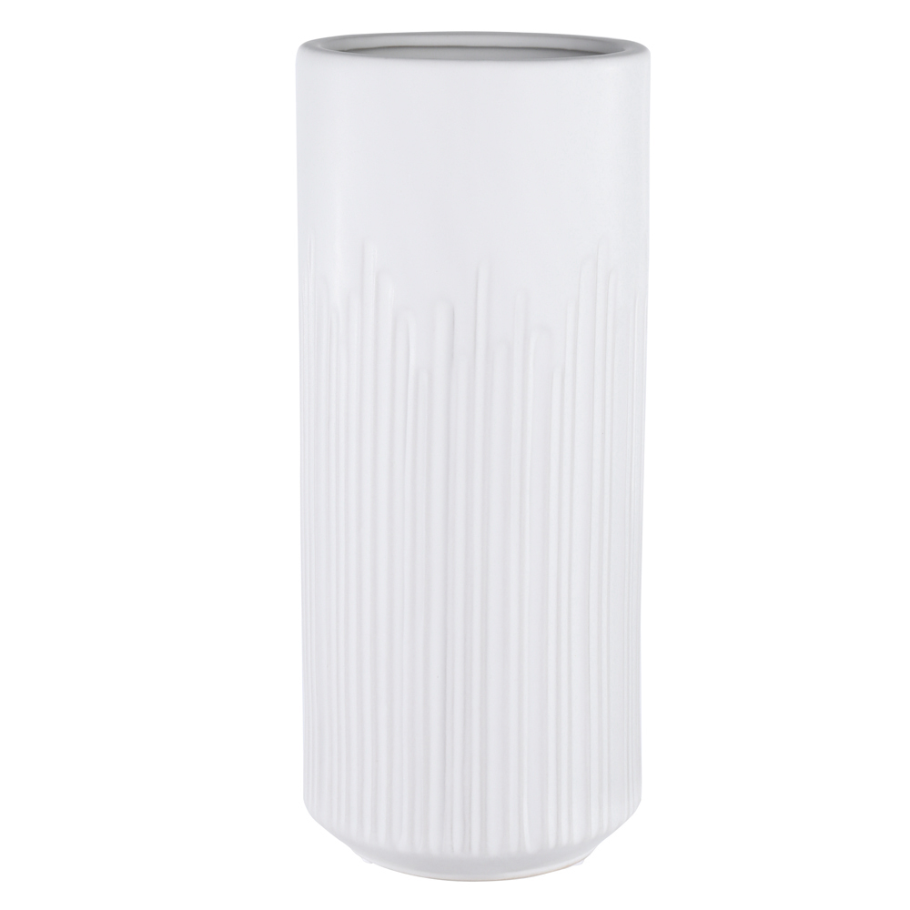 VASO CERAMICA (BRANCO FOSCO) 30cm