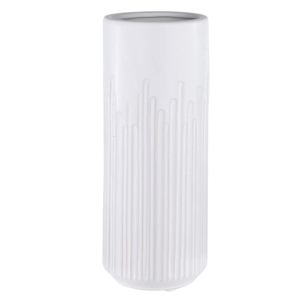VASO CERAMICA (BRANCO FOSCO) 25cm