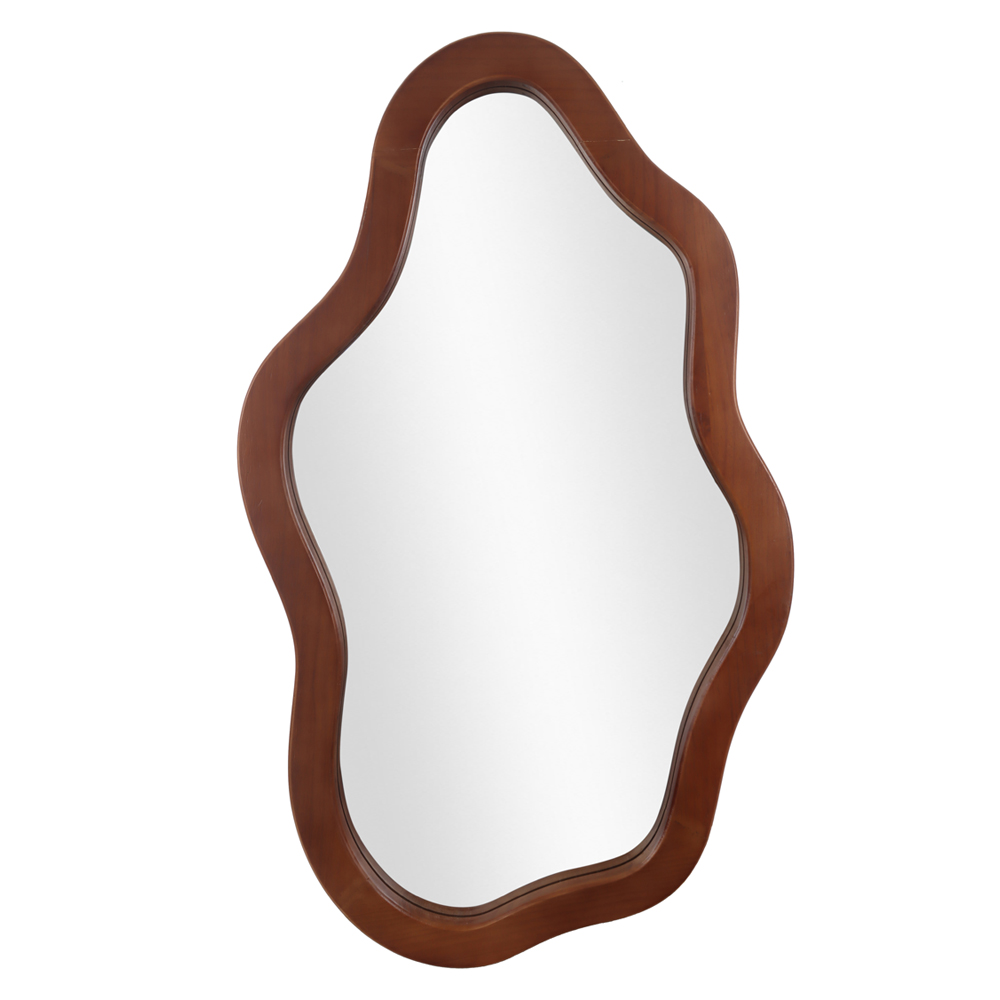 ESPELHO DECOR MADEIRA ORGANICO (MARROM) 85X50X2,5cm