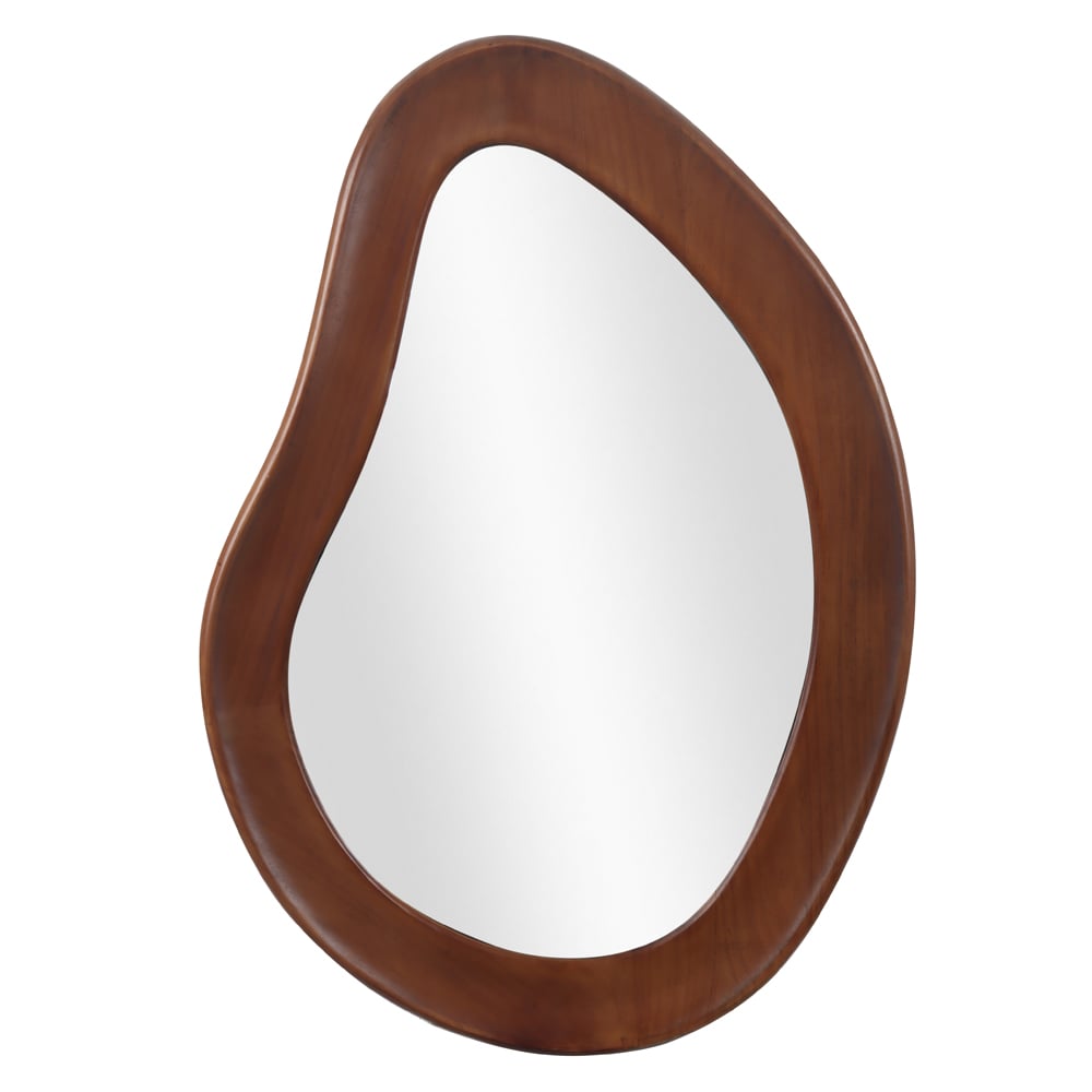 ESPELHO DECOR MADEIRA ORGANICO (MARROM) 71X50X3cm