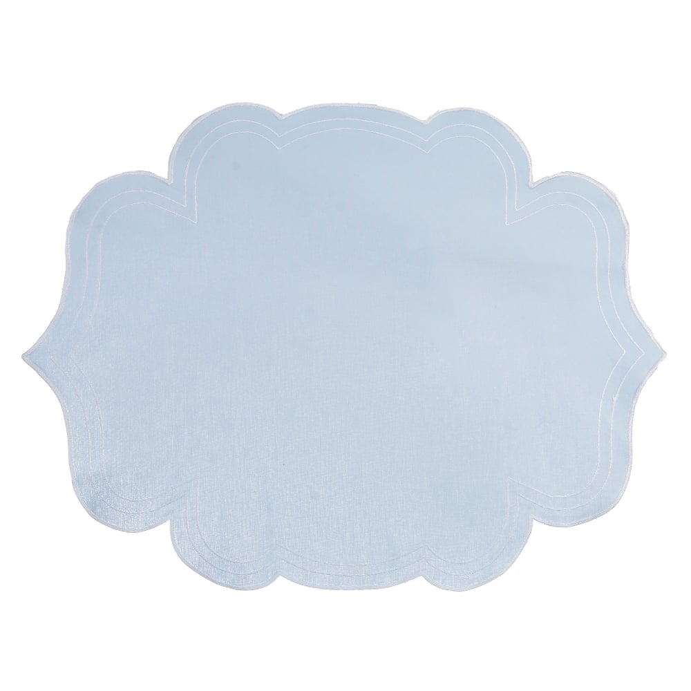 LUGAR AMERICANO PERCAL 200 FIOS NATAL (AZUL) 37X49CM