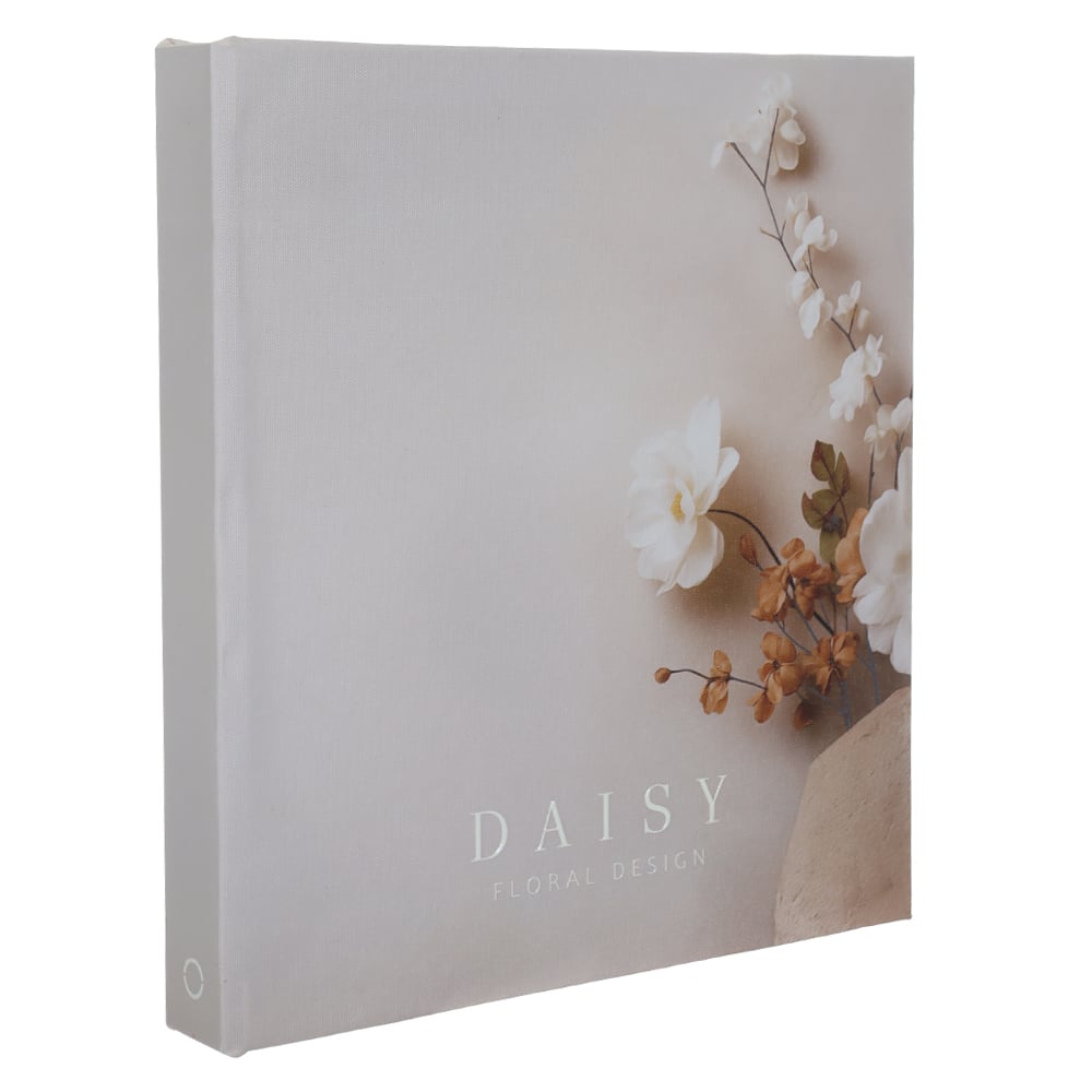 CAIXA LIVRO MDF DAISY (OFF WHITE) 25X23X3cm