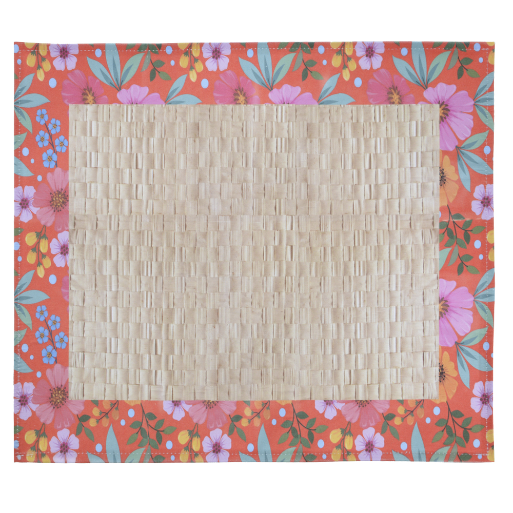 JOGO AMERICANO RETANGULAR SAO JOAO (COLORIDO) 34X39,5CM