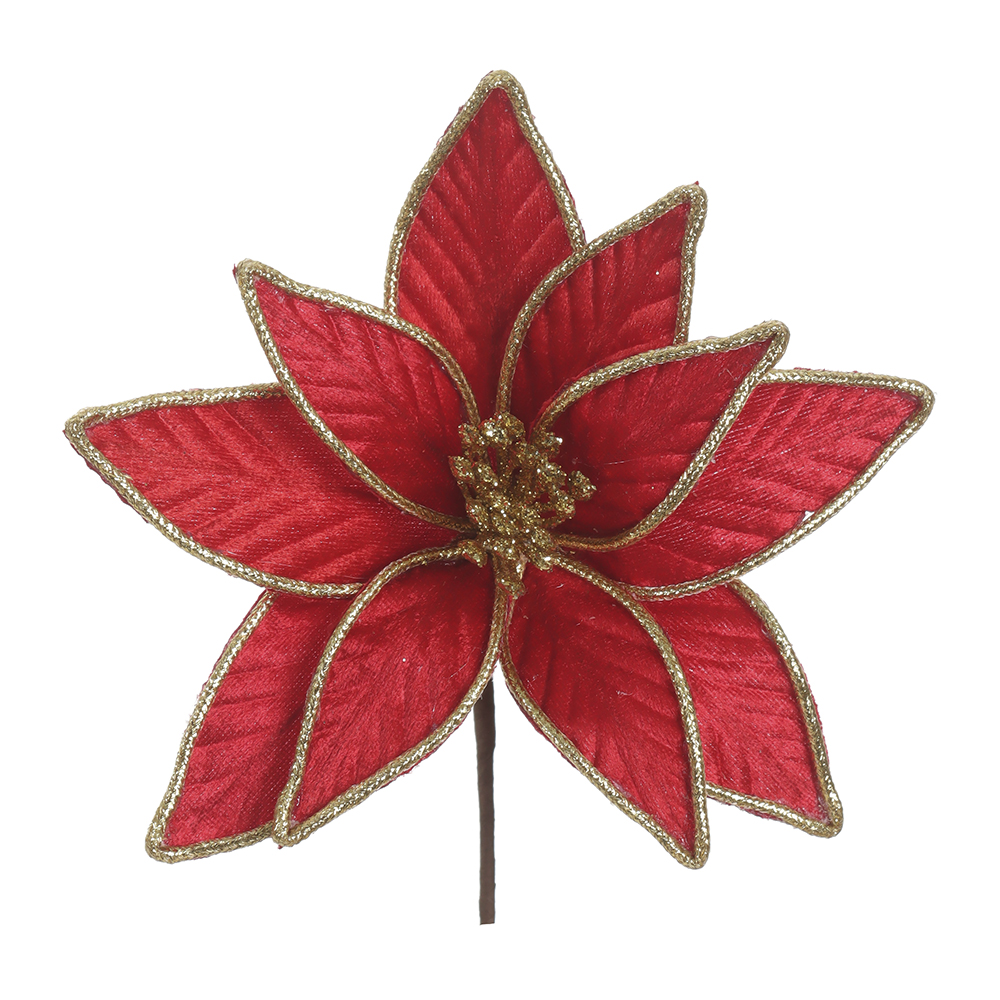 H.BICO DE PAPAGAIO NATAL AVELUDADO (VERMELHO) 15cm 20d 10P