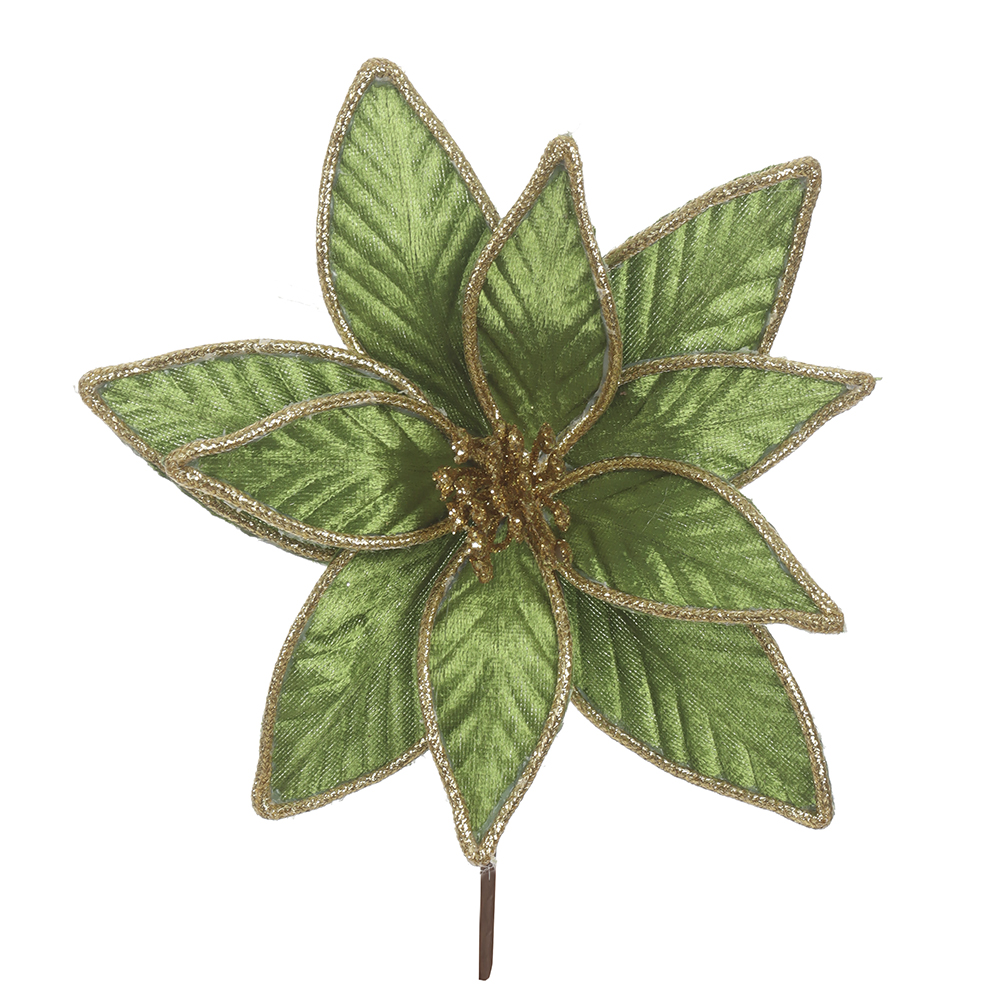 H.BICO DE PAPAGAIO NATAL AVELUDADO (VERDE) 15cm 20d 10P