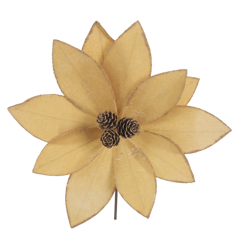 H.BICO DE PAPAGAIO NATAL AVELUDADO RUSTICO. (CHAMPANHE) 25cm 30d 11P