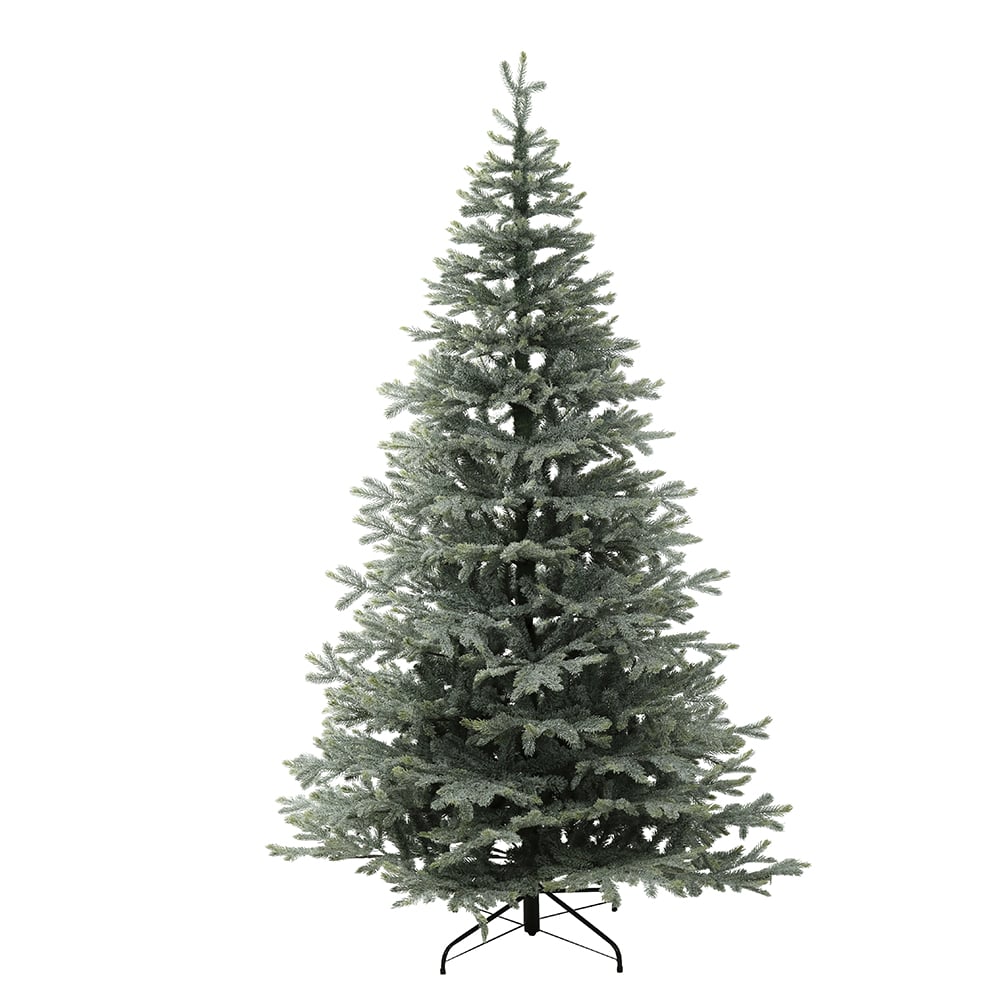 A.ARVORE NATAL ONTARIO FLOCKED 2436 TIPS C/BASE METAL (VERDE) 2,1m