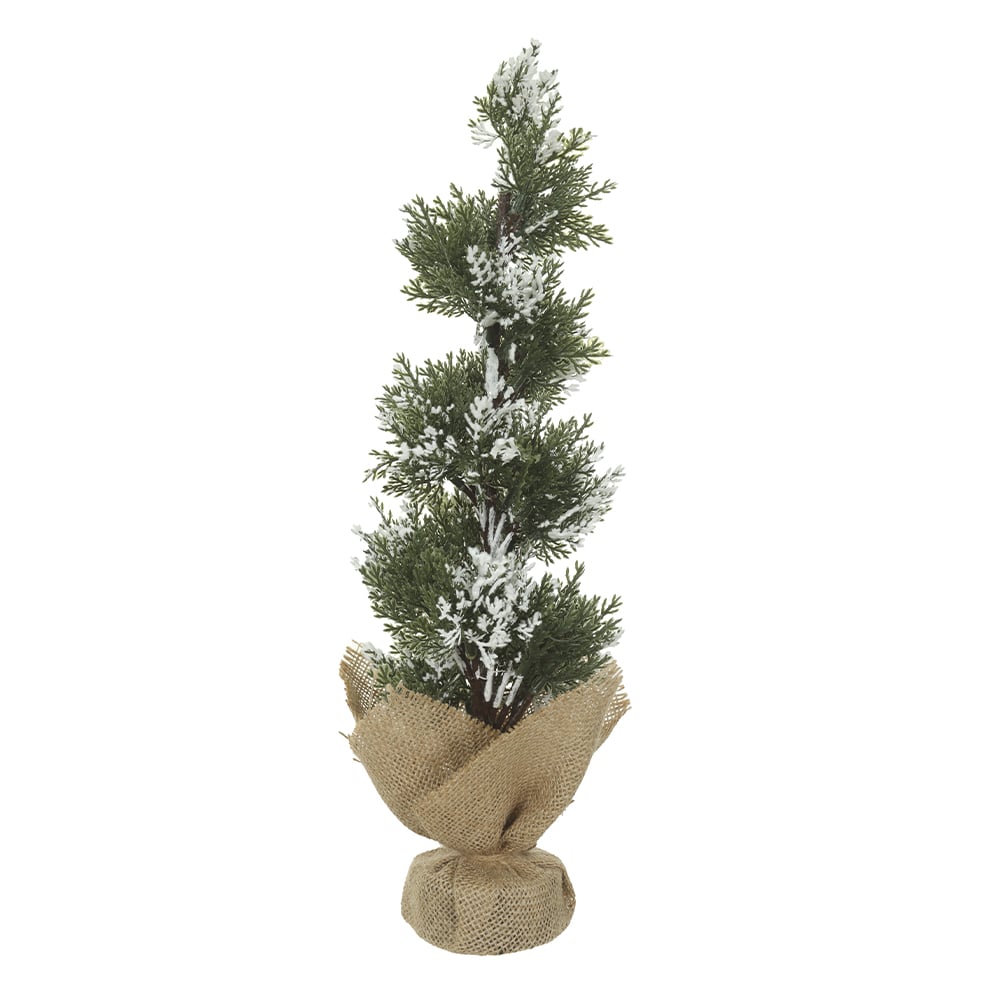 A.PINHEIRO NATAL FLOCKED C/BASE JUTA (VERDE) 42cm