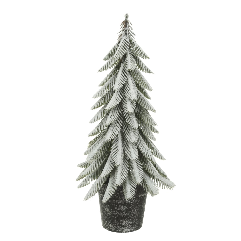 A.PINHEIRO NATAL NEVADO C/VASO (VERDE) 34cm