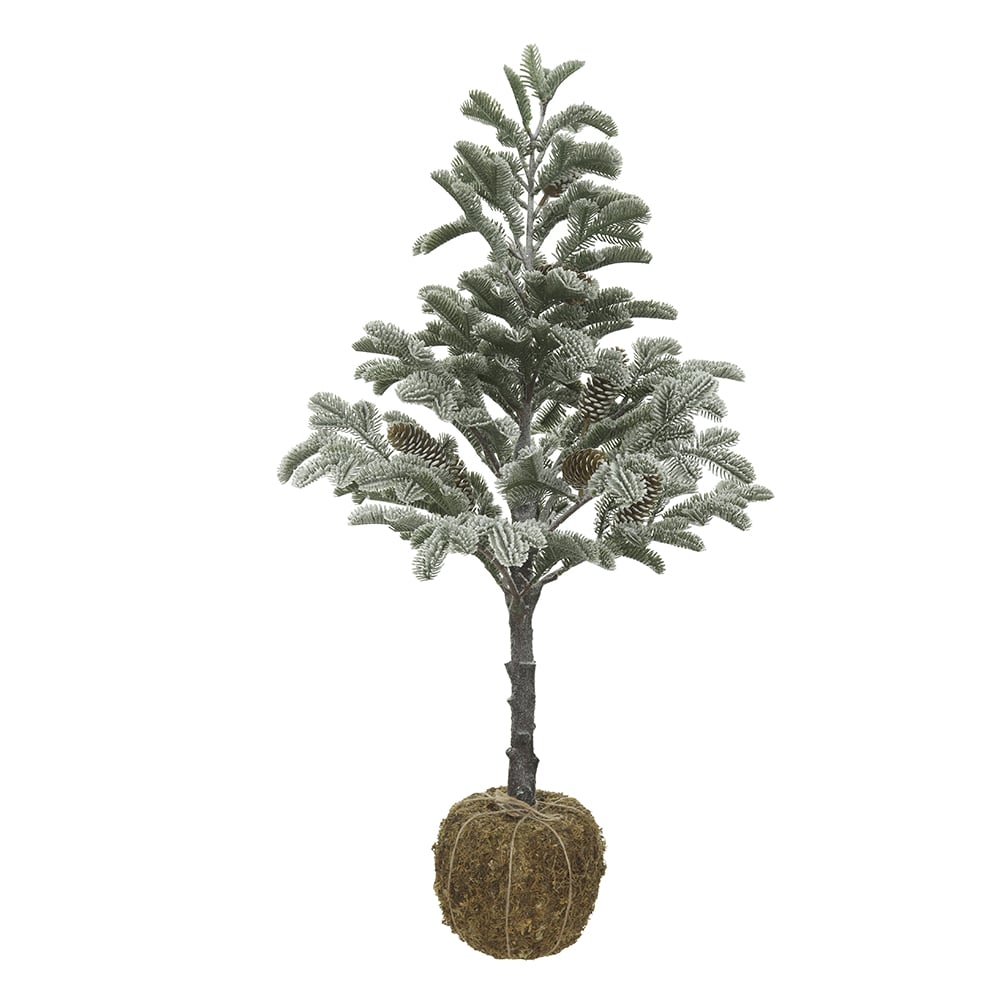 A.PINHEIRO NATAL NEVADO C/PINHA C/BASE (VERDE) 85cm