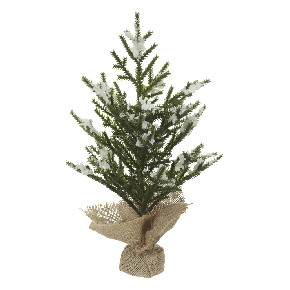 A.PINHEIRO NATAL C/NEVE C/BASE JUTA (VERDE) 32cm