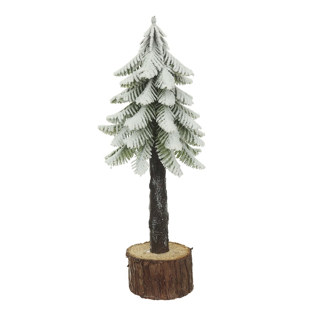 A.PINHEIRO NATAL NEVADO C/BASE (VERDE) 32cm