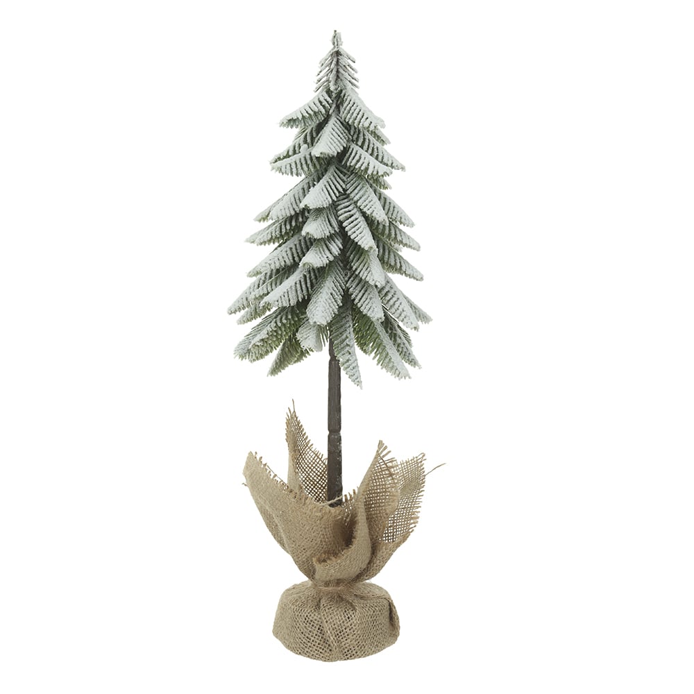 A.PINHEIRO NATAL NEVADO C/BASE JUTA (VERDE) 41cm