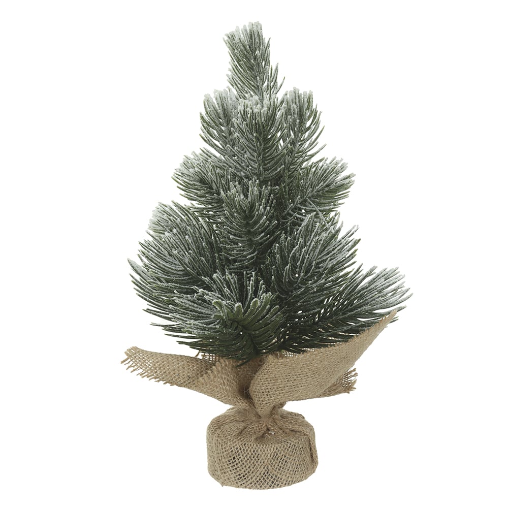 A.PINHEIRO NATAL NEVADO C/BASE JUTA (VERDE) 30cm