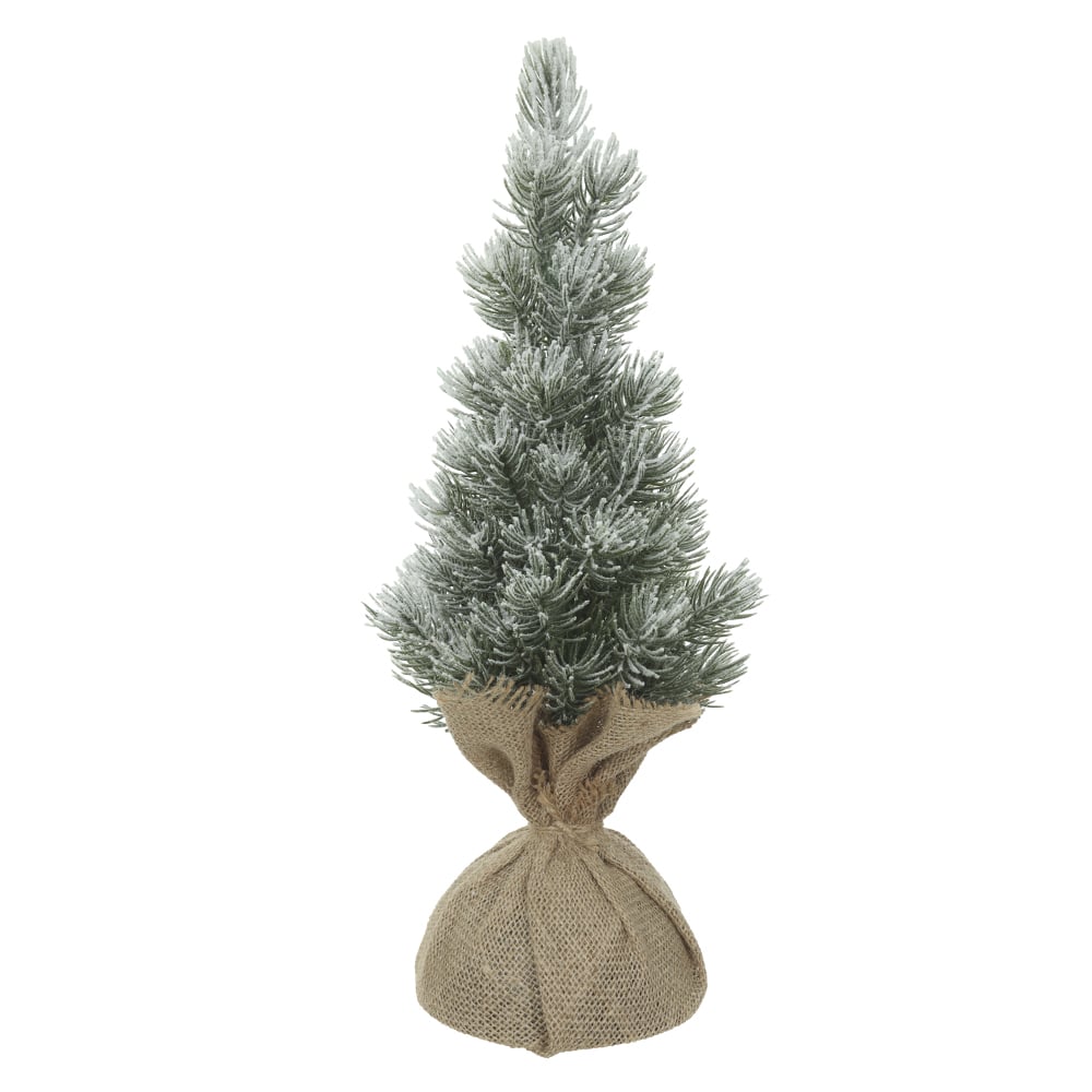 A.PINHEIRO NATAL NEVADO C/BASE JUTA (VERDE) 43cm