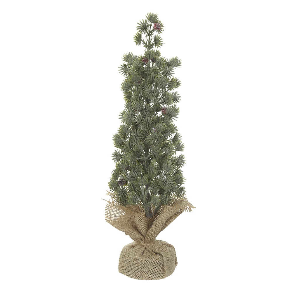 A.PINHEIRO NATAL BERRY C/BASE JUTA (VERDE) 34cm