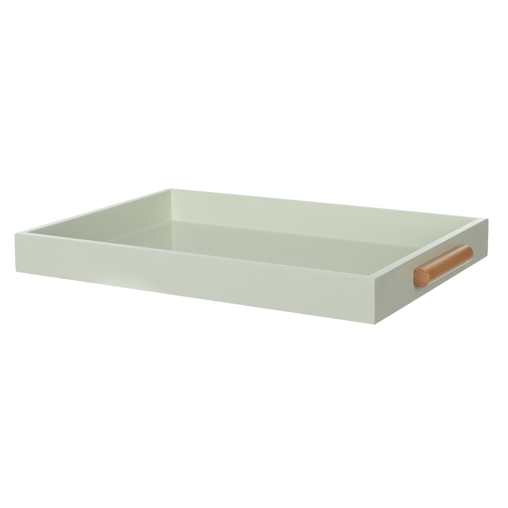 BANDEJA DECOR MDF LACA (OFF WHITE) 4X40X28cm