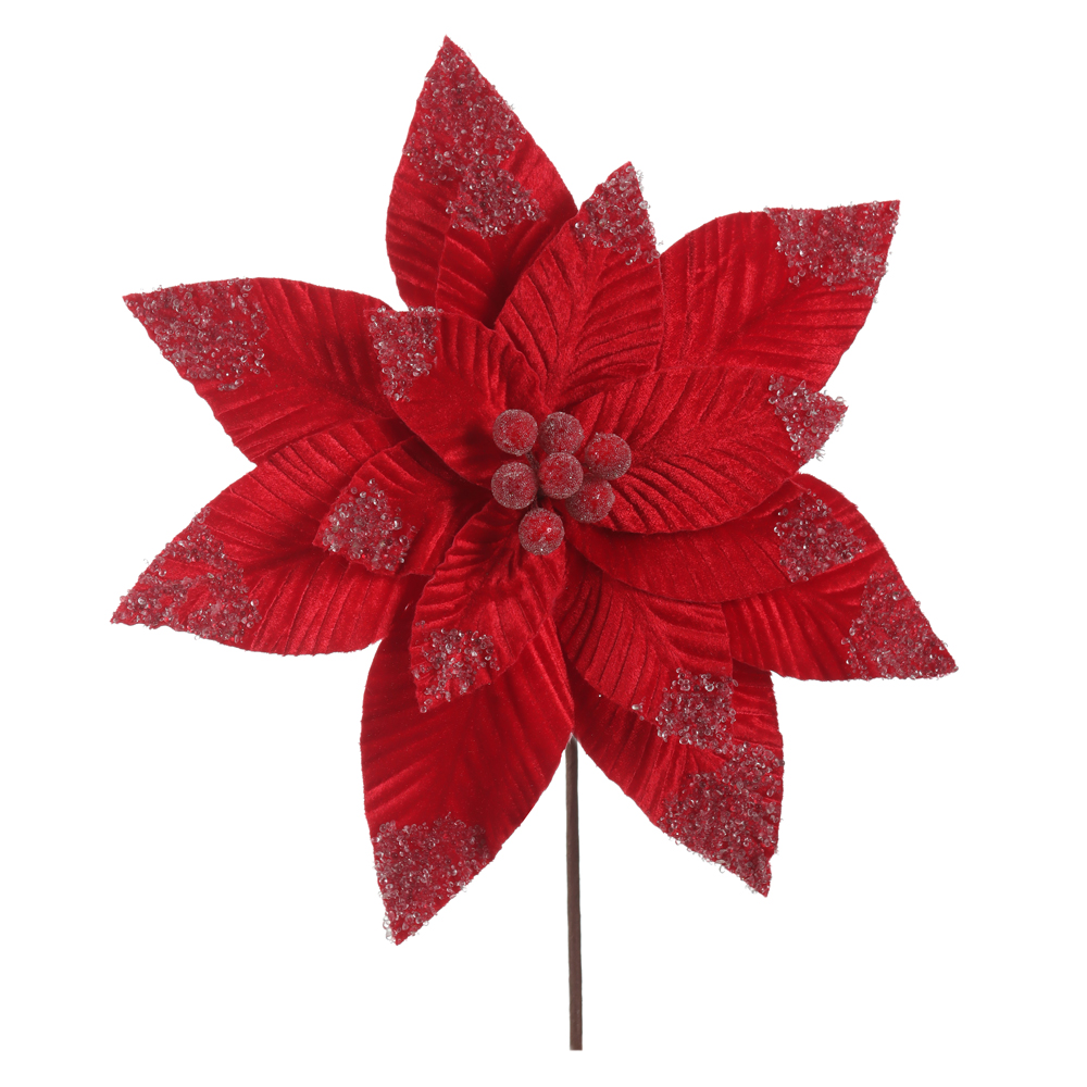 H.BICO DE PAPAGAIO AVELUDADO NATAL (VERMELHO) 25cm 31d 15P