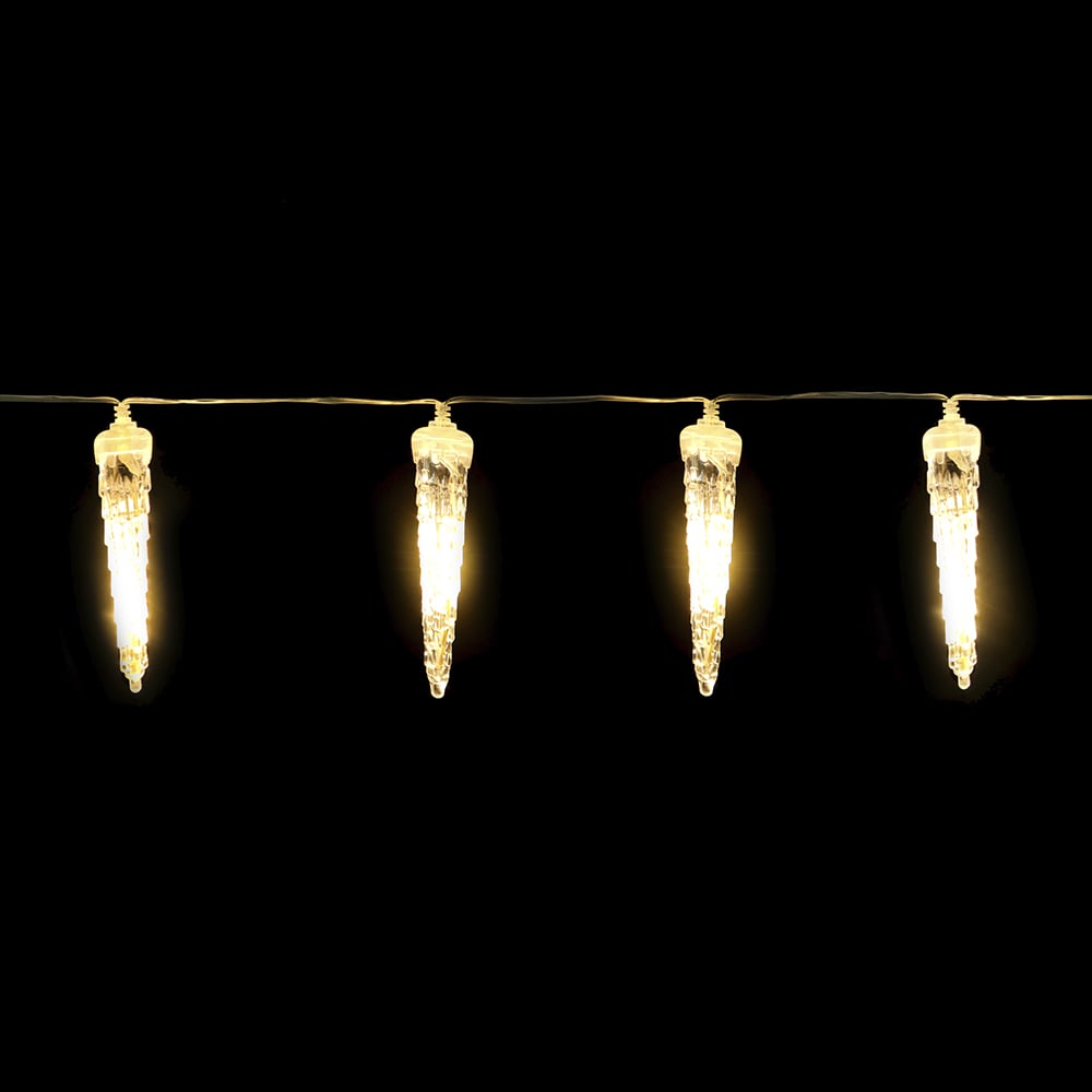CORDAO LED FIO PVC MACHO E FEMEA BIVOLT C/8 (BRANCO QUENTE) 12cmX2,8m