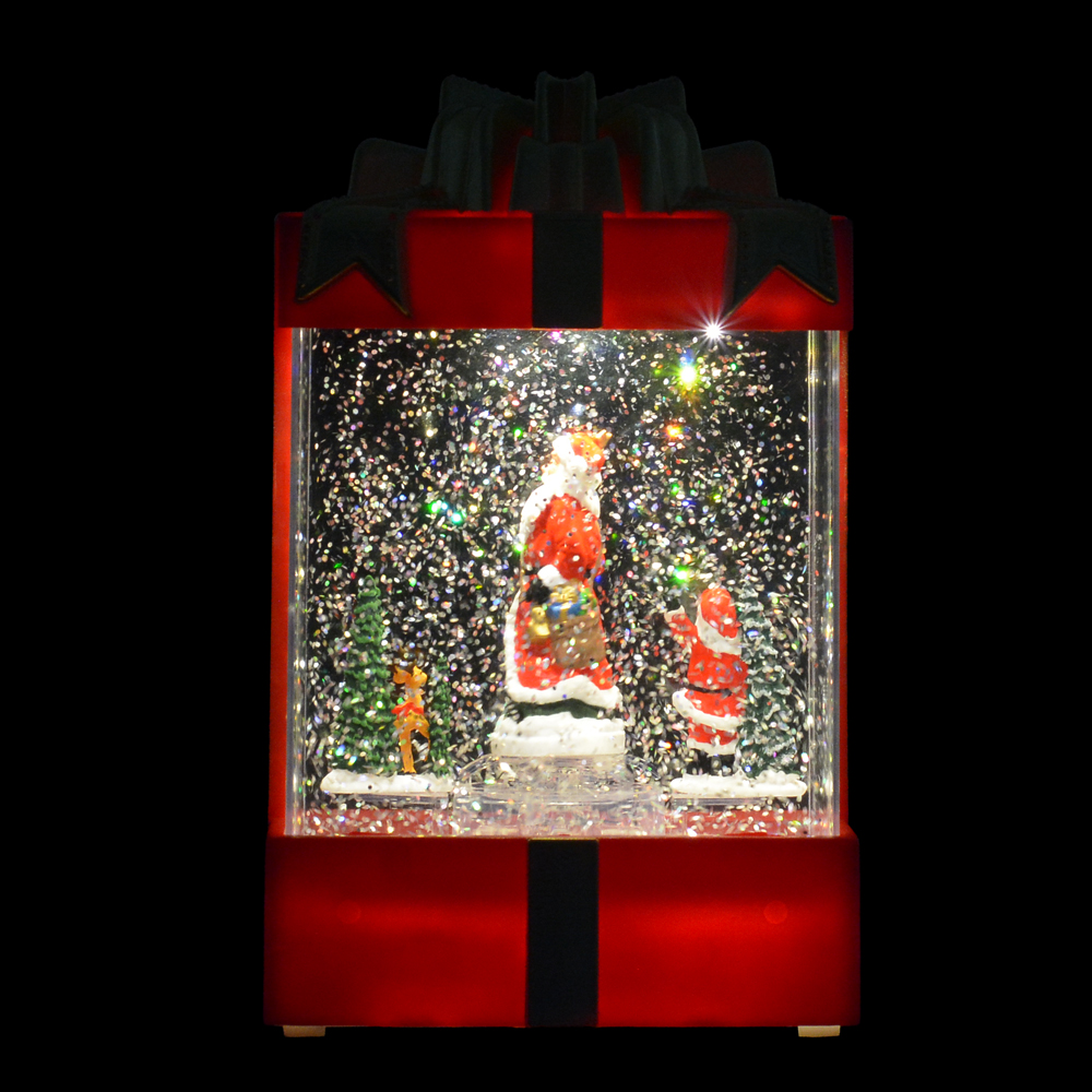NATAL PRESENTE  C/LUZ E SOM 16,5X11,5X24,3cm (VERMELHO)