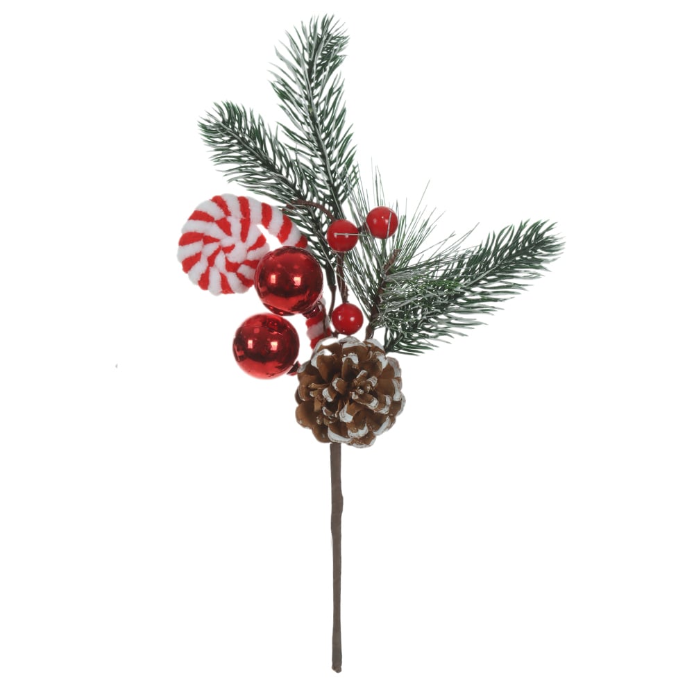 H.PICK BERRY NATAL C/PINHA (VERMELHO) 28cm
