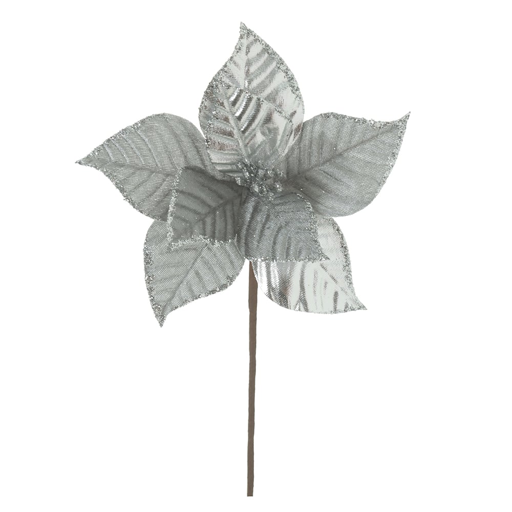 H.BICO DE PAPAGAIO NATAL AVELUDADO (PRATA) 36cm 19d 8P