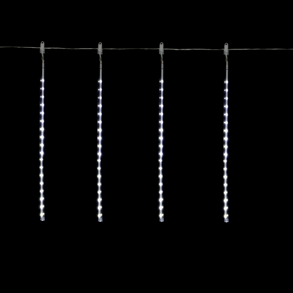 CASCATA CHUVA USO EXTERNO 288 LEDS MACHO E FEMEA BIVOLT C/8 TUBOS (BRANCO) 50cmX